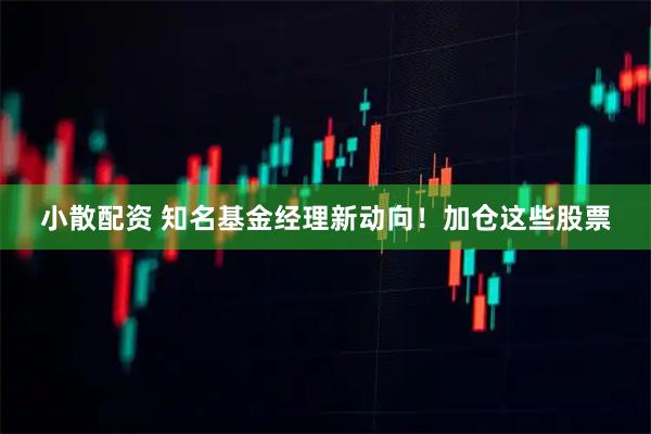 小散配资 知名基金经理新动向！加仓这些股票