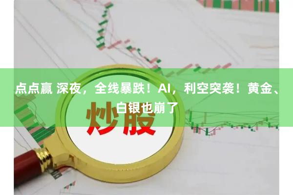 点点赢 深夜，全线暴跌！AI，利空突袭！黄金、白银也崩了