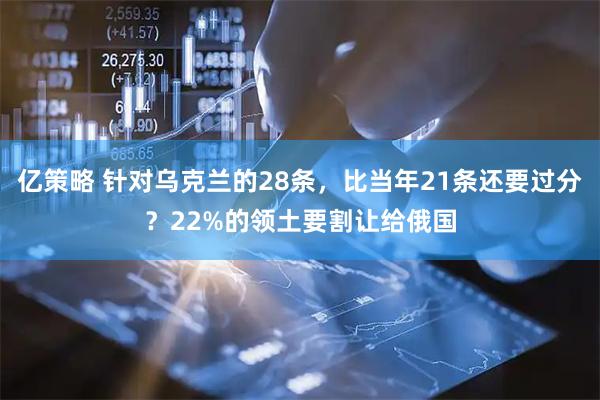 亿策略 针对乌克兰的28条，比当年21条还要过分？22%的领土要割让给俄国
